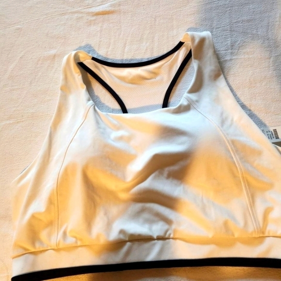 T by Talbots White Sz. XL Sports Bra - Picture 1 of 9
